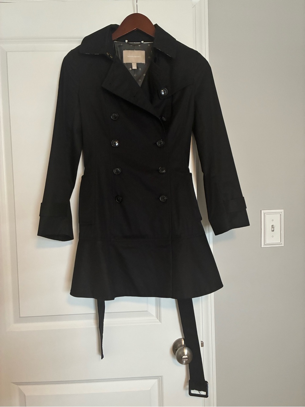 Banana Republic Black Trench Coat